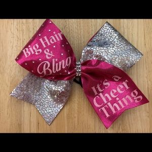 “Big Hair and Bling It’s a Cheer Thing” Cheer Bow!